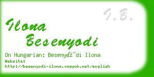 ilona besenyodi business card